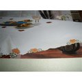 Fastfood ZC0800265-60120 60 x 120 in. Embroidered Harvest Leaves Cutwork Table Cloth FA2570293